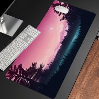 Deep Forest Mouse Pad Moon Mousepad Gamer Accessories Office Carpet Digital Art Mouse Pad Company Gaming Deskmat 90x40 Xl