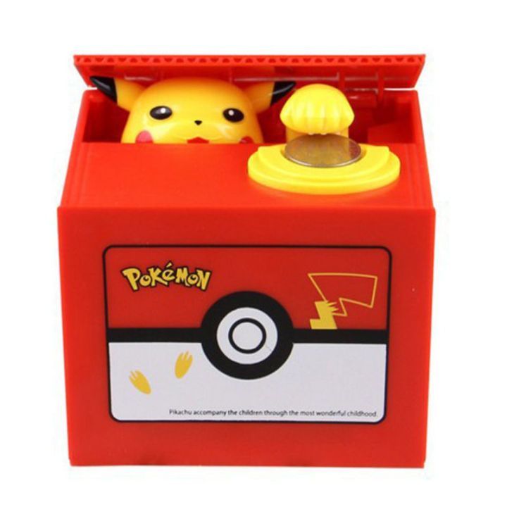 กระปุกออมสินหมู-pikachu-pikachu-พร้อมกล่องดนตรีขโมยเงินของเล่นตุ๊กตาขยับแขนขาได้-box-penyimpan-uang-อิเล็กทรอนิกส์ของขวัญเด็ก