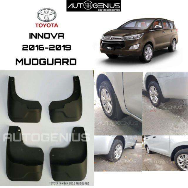 Toyota Innova 2016 2023 accessories Mudguard / Mud guard flaps 2017 ...