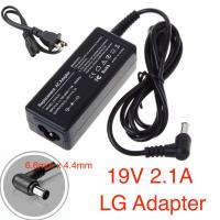 อะแดปเตอร์ชาร์จไฟหน้าจอ/คอมพิวเตอร์โน๊ตบุ๊ค LG Notebook Adapter/Monitor Charger LG ไฟ 40W 19v 2.1a หัวขนาด 6.6mm x4.4mm สีดำ