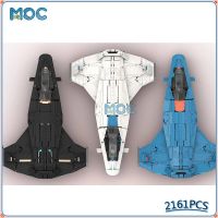 ยานอวกาศบล็อคก่อสร้าง MOC โมเดลเรือรบ Starcitizen อิฐแบบทำมือของเล่นประกอบอย่างสร้างสรรค์ของขวัญวันคริสต์มาส