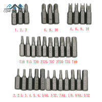 [คลังสินค้าพร้อม] ชุดบิตทนแรงสั่นสะเทือน33ชิ้นประแจ Torx Hex Star Torq Tri วิงไขควงไฟฟ้าบิต Hex 1/4in 6.35Mm แม่เหล็กยึดโทรศัพท์