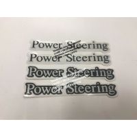 สติ๊กเกอร์แบบดั้งเดิม คำว่า Power Steering สำหรับติดรถกระบะ NISSAN BIGM นิสสัน sticker ติดรถ แต่งรถ สวย งานดี หายาก ถูกและดี