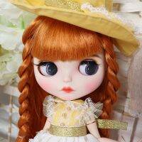 - ตุ๊กตาบลายธ์อุปกรณ์เสริมตุ๊กตา Blythe ตัวต่อผมยาวสีทองและสีเงิน 19 ข้อต่อ