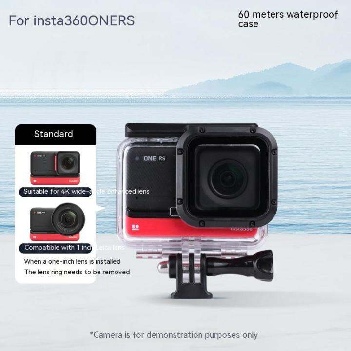 สำหรับ-insta360-oners-4k-ป้องกันกล้องถ่ายภาพเคลื่อนไหวกันน้ำกรอบดำน้ำอุปกรณ์เสริม