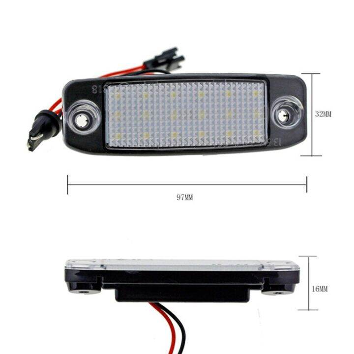 โคมไฟกรอบตัวเลข18led-สำหรับ-kia-sorento-r-sorento-mx-2010-2015ไฟป้ายทะเบียนรถยนต์มีความต้านทาน