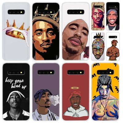 ⊙☃ Soft Silicone Case For Samsung Galaxy S21 S20 Uitra S10 S9 S8 Plus Lite Ultra S20fe S10e S7Edge 2Pac Tupac Shakur Super Deal