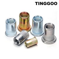 10/20pcs M3 M4 M5 M6 M8 M10 M12 304 Stainless Steel Carbon Steel Aluminum Flat Countersunk Head Rivet Nut Insert Rivnut Nutsert