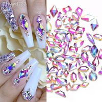 1 Bag AB 3D Charm Rhinestone Crystal Nail Art Flatback Gems for Nails Art Decorations Glitter Manicure Resin Nail Jewelry Decors