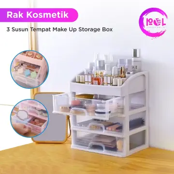 Promo [COD] Rak Kosmetik Kotak Make Up Box Storage Organizer
