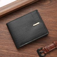 PU Leather Men Wallets Cow Leather Solid Sample Style Zipper Purse Man Card Horders Famous Brand High Quality Male Wallet