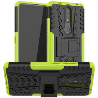 เคส Nokia 2.4 Case หรูหรา PC + TPU Stand Armor ShockProof