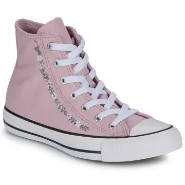 Girls pink hot sale converse shoes