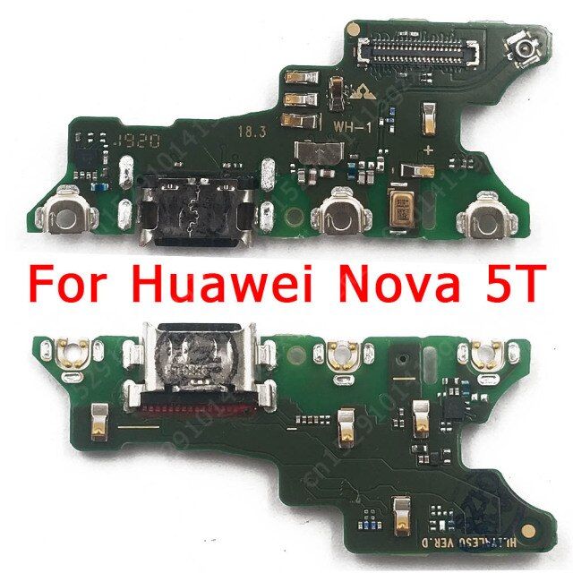 good-quality-anlei3-บอร์ดซ่อมโทรศัพท์มือถือ-usb-สำหรับ-huawei-nova-5t-nova5t-5-t-ชาร์จพอร์ตตัวเชื่อมต่อแบบแท่นยืดหยุ่นอะไหล่สายเคเบิลสำหรับเปลี่ยน