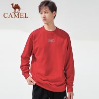 ✾ cri237 Camel เสื้อกันหนาว แขนยาว แบบบาง สไตล์สปอร์ต สําหรับผู้ชาย และผู้หญิง