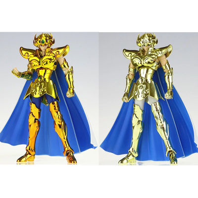 CS รุ่น Saint Seiya ตำนานผ้า EX LeoLion Aiolia 24K พร้อม Phoenix Ikki Head Gold Zodiac Knights Action Figure