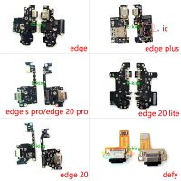 สําหรับ Motorola Moto Edge 20 30 Fusion Ultra Neo Pro Lite Plus Defy S Pro USB Charging Board Dock Port Flex Cable