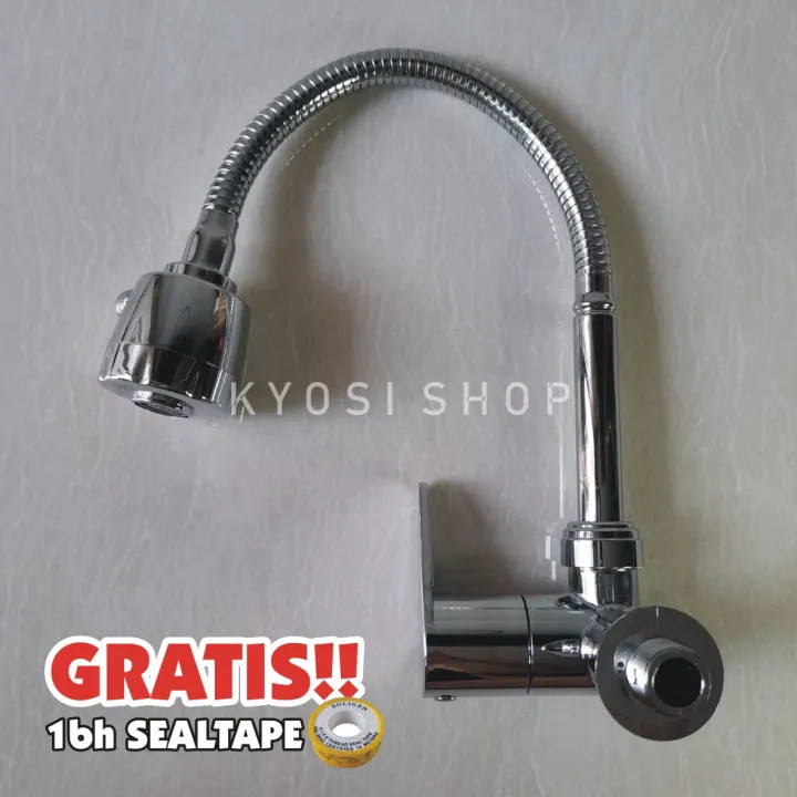 Bonus Sealtape Soligen Ws Kran Wastafel Cuci Piring Fleksibel Kran