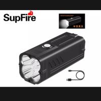 ( Promotion+++) คุ้มที่สุด ไฟฉาย Supfire flashlight M20 6000lm ราคาดี ไฟฉาย แรง สูง ไฟฉาย คาด หัว ไฟฉาย led ไฟฉาย แบบ ชาร์จ ได้