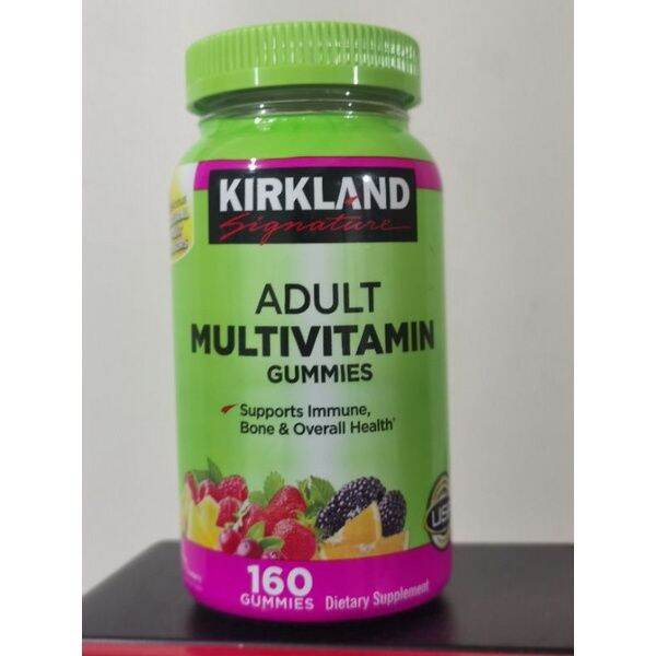 Kirkland adult multivitamin gummies 160 gummy high in vitamin B D C
