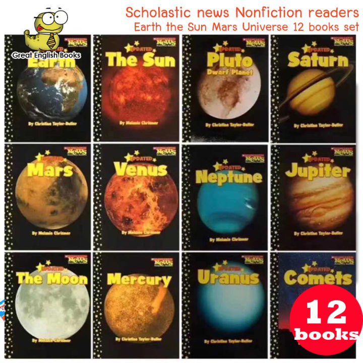 พร้อมส่ง หนังสือเด็กภาษาอังกฤษ ระบบสุริยะจักรวาล Scholastic News Nonfiction  Readers Earth The Sun Mars Universe 12 Books Set . | Lazada.Co.Th