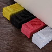 Door Block Silicone Door Stopper Safety Wedge Floor Door Stops Home Office Door Rear Retainer Anti-collision Home Improvement Decorative Door Stops