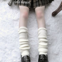 【♡Lovely girls house♡】 1คู่ยืดสไตล์ญี่ปุ่นสาวหวานขาอุ่นถักเท้าปกผู้หญิงฤดูใบไม้ร่วงฤดูหนาวขาอุ่นถุงเท้าถุงเท้าสำหรับผู้หญิง