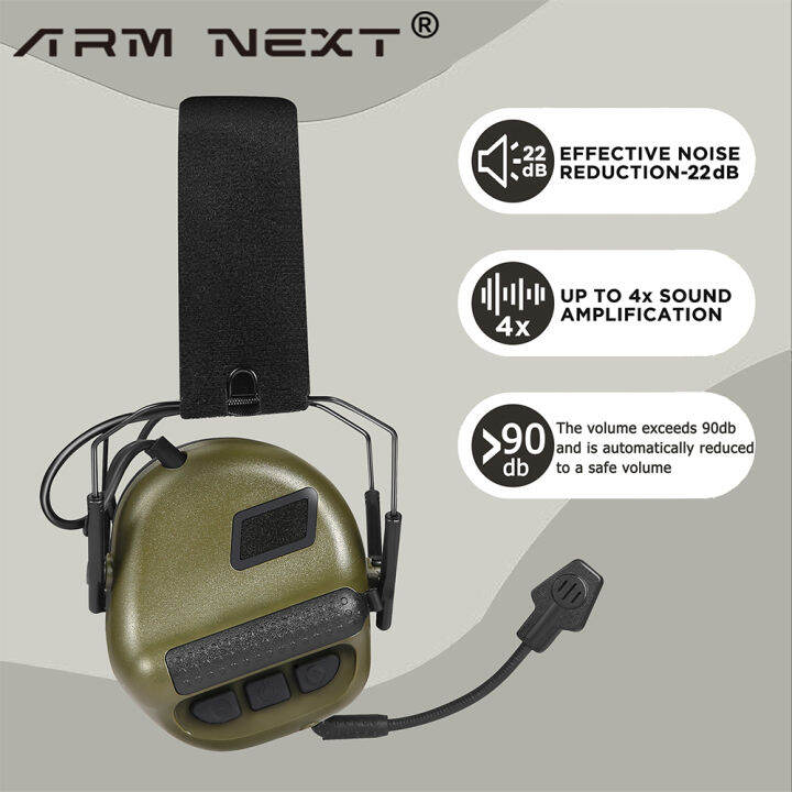 arm-next-electronic-tactical-headphone-การป้องกันการถ่ายภาพ-noise-cancelling-earmuff-military-communication-earphones