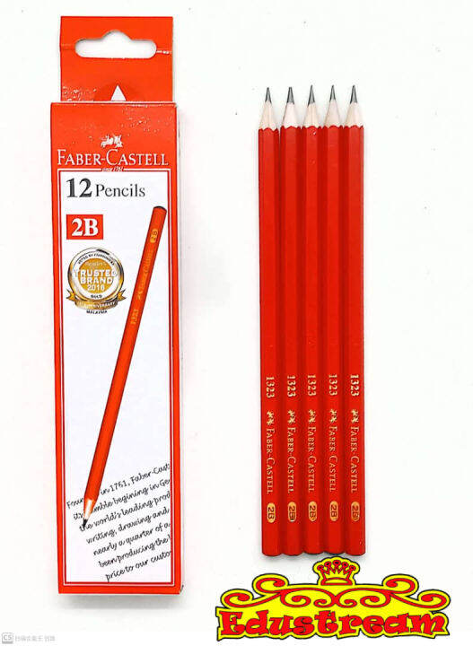 READY STOCK!! Faber Castell 2B Pencils 12 Pcs (1 Box) | Lazada