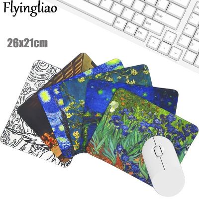 （A LOVABLE） Van Gogh ภาพสีน้ำมัน ArtOfficePad Kawaii LaptopMat Anti Slip Desk MatsDesk Pad