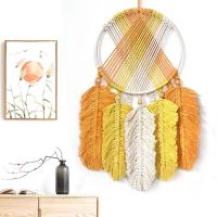 Boho Wall Decor ขนาดใหญ่ Dream Catchers Big Dream Catchers Wall Decor ขนาดใหญ่ Hand-ทอโบฮีเมีย Macrame Leaf ของขวัญสำหรับห้องนั่งเล่น