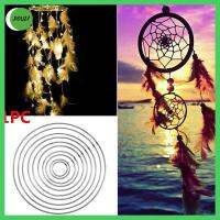 DOULI หลายขนาด รอยดี กลม หัตถกรรม DIY Dreamcatcher Hoop แหวนจับฝัน