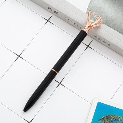 5ชิ้นปากกาเพชรเพชรเม็ดใหญ่คริสตัลแบบยืดหดได้สำหรับผู้หญิงอุปกรณ์การเรียนปากกา