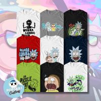 เสื้อยืดพิมพ์ลายพรีเมี่ยม [100% Cotton] RICK &amp; MORTY INSPIRED GRAPHIC TEES | POPTART CUSTOMS