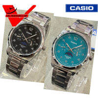 Casio Standard MTP-M300D นาฬิกาข้อมือ สายแสตนเลสแท้ แสดงวันที่ (ประกันCMG) รุ่น MTP-M300D-1AV  (ดำ) MTP-M300D-3AV (เขียว)