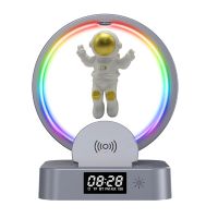 Wireless Floating Astronaut Speakers RGB Computer Subwoofer Sound Box with LED Light Wireless Charger