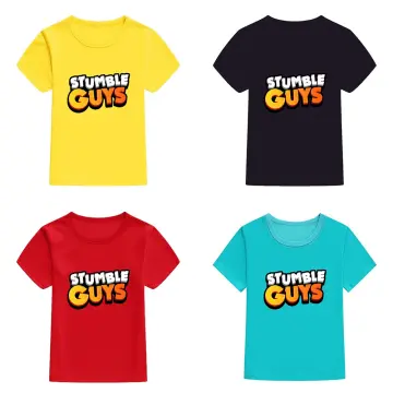 Stumble Guys T-shirt Casual Short Sleeve Crewneck Kids t Shirt