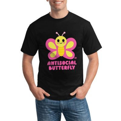 New Arrival Fashion Gildan Tshirts Antisocial Butterfly Various Colors Available