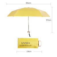 Hot Ultra-Light Anti UV Mini ร่มพับ Parasol Sunny ร่มขนาดเล็ก Rain Women ของขวัญ Sun Protection Paraguas