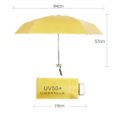 Hot Ultra-Light Anti UV Mini ร่มพับ Parasol Sunny ร่มขนาดเล็ก Rain Women ของขวัญ Sun Protection Paraguas
