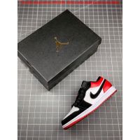 【Original Best Quality】 A*J1 Black Toe Mens and Womens Basketball Shoes