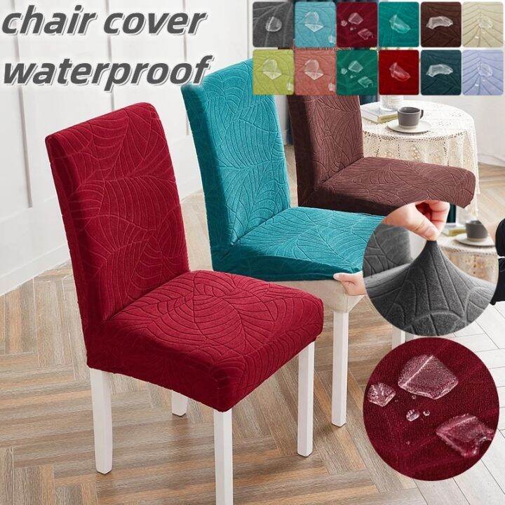 Thick Waterproof Dining Chair Cover Universal Elastic TableChair Cover