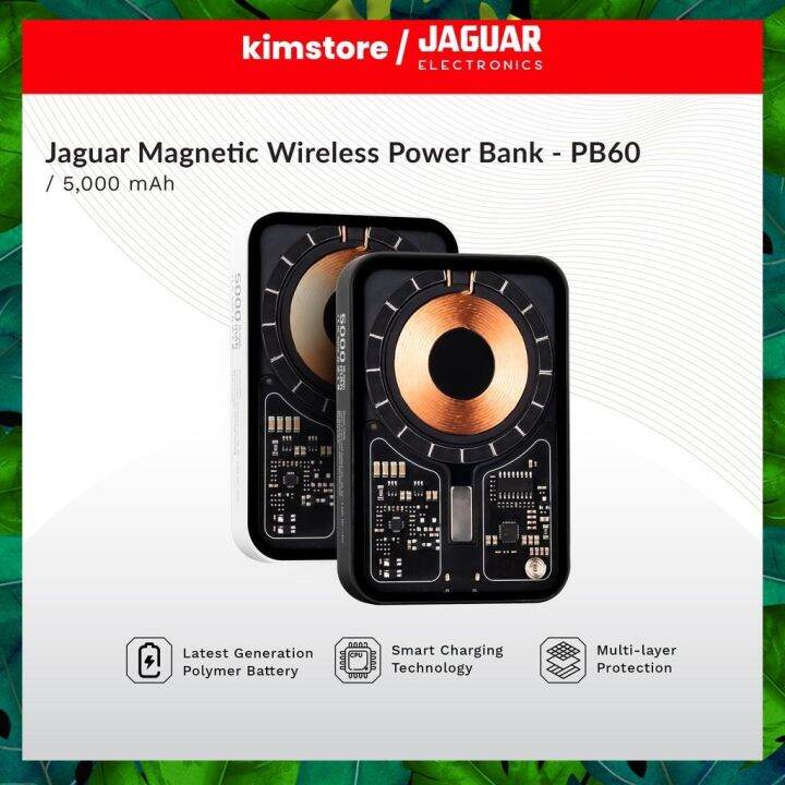 Kimstore Jaguar Electronics Magnetic Wireless Power Bank PB65 PD20W ...