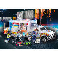 Playmobil 70936 Rescue Vehicles: Ambulance with Lights and Sound รถกู้ภัย: รถพยาบาลพร้อมไฟและเสียง