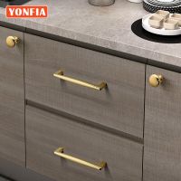 【SALE】 cnidus YONFIA 3679 Home Hardware Furniture Accessories Modern Kitchen Furniture Handle PVD Gold Drawer Knob And Handles For Cabinet