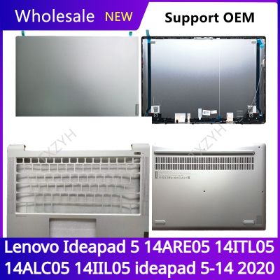 For Lenovo ideapad 5-14 14ARE05 ITL05 ALC05 IIL05 2020 LCD back cover Front Bezel Hinges Palmrest Bottom Case A B C D Shell