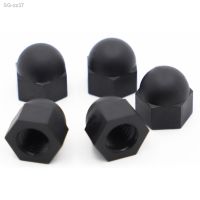 M3 M4 M5 M6 M8 M10 M12 Black Nylon Plastic Acorn Cap Nuts Dome Head Nut DIN1587 For Bolts Screws