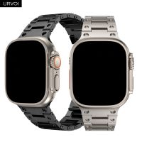 URVOI Band for Apple Watch Ultra Series 8 7 6 SE54321 Fine stainless steel strap for iWatch fold buckle modern GS wristband Straps