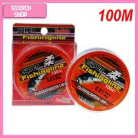 SQXRCH SHOP 100m 100% Fluorocarbon ทนทาน ตกปลา สายเชือกแข็งแรง ลวดเชื่อม สายการประมง เส้นใยเดี่ยว ไนลอน PA