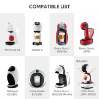 2023new อะแดปเตอร์แคปซูลแบบนำกลับมาใช้ใหม่ได้สำหรับกาแฟ Dolce Gusto แคปซูลแปลงเข้ากันได้กับ Genio S Piccolo XS อุปกรณ์เสริมสำหรับกาแฟ